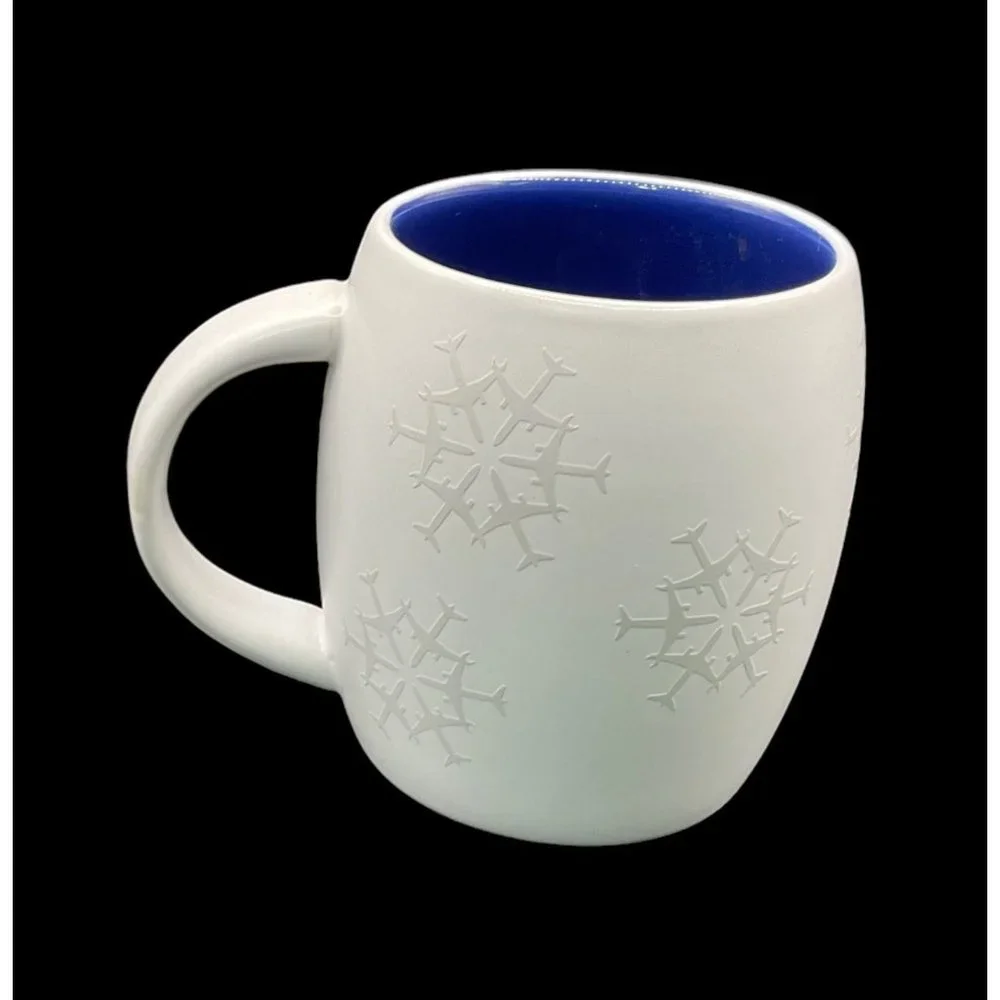 Coffee‎ Mug With Jets Shaped Into Snow Flakes 12 oz